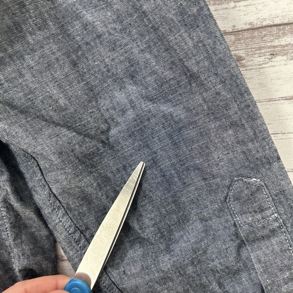 Banana Republic Heritage Collection Denim Chambray Grant Fit Shirt Men's Large - Picture 4 of 12
